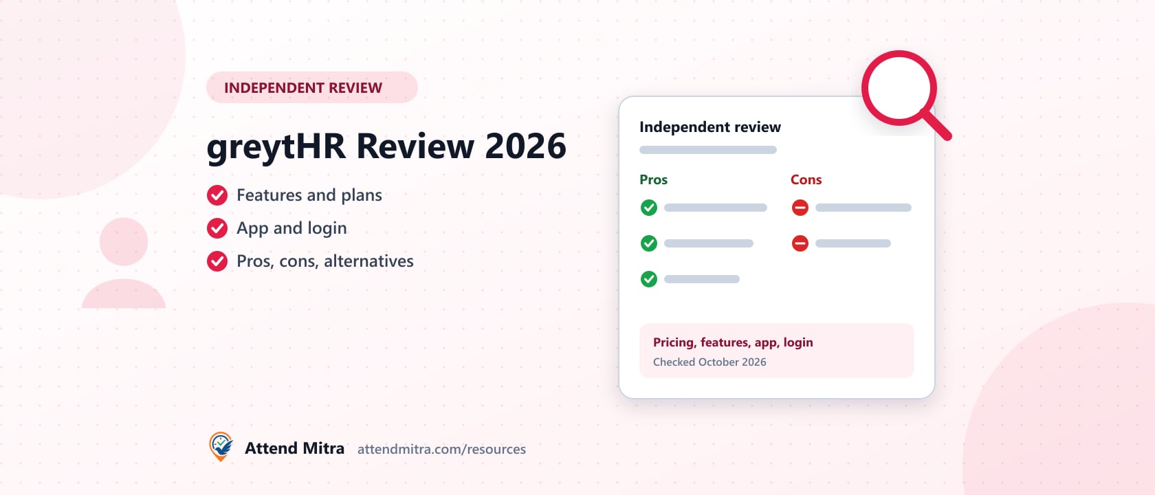 greytHR review: pros and cons, pricing, features, app and login, checked October 2026